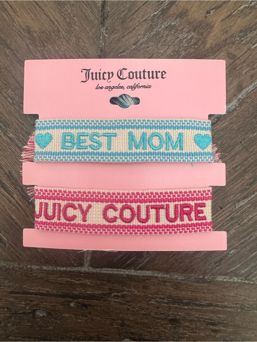 Juicy Couture Pink Woven Tote Bag With Bracelets - Picture 7 of 8